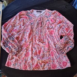 Floral Pink Blouse
